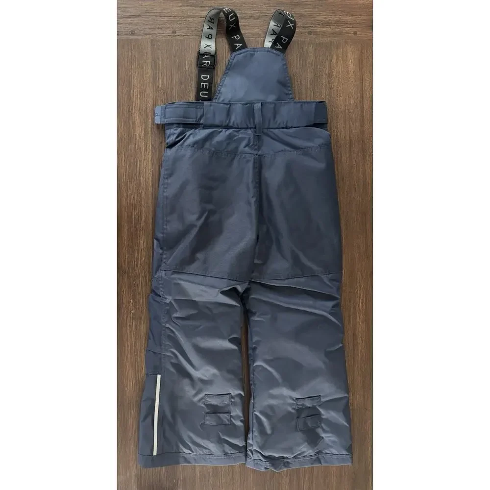 Deux Par Deux Ski Bib Snow Pants Salopettes Kids 5 Years Blue Waterproof NWT